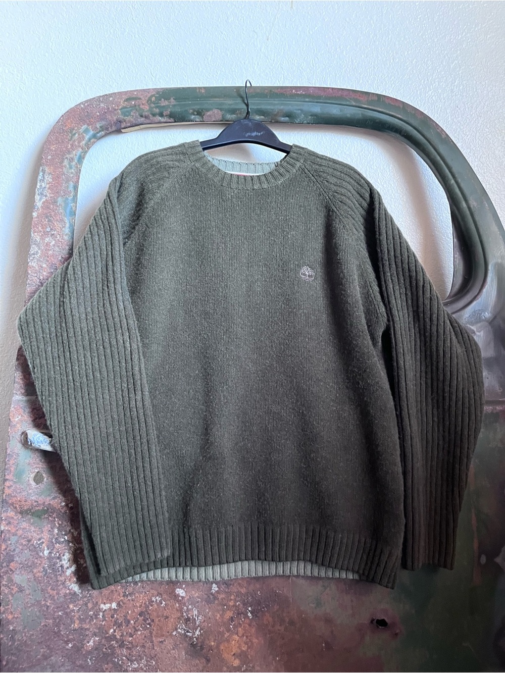 Timberland Olive Green Crewneck Sweater